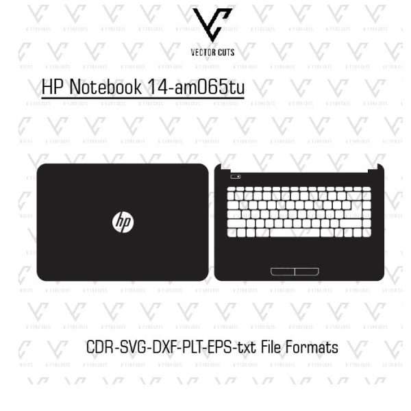 HP Notebook 14-am065tu laptop skin template