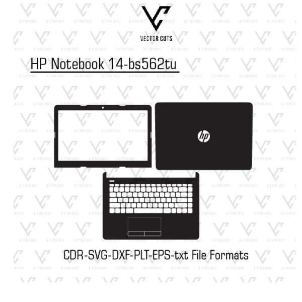 HP Notebook 14-bs562tu laptop skin template