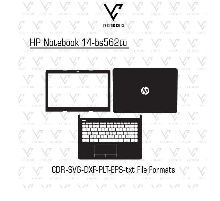 HP Notebook 14-bs562tu laptop skin template
