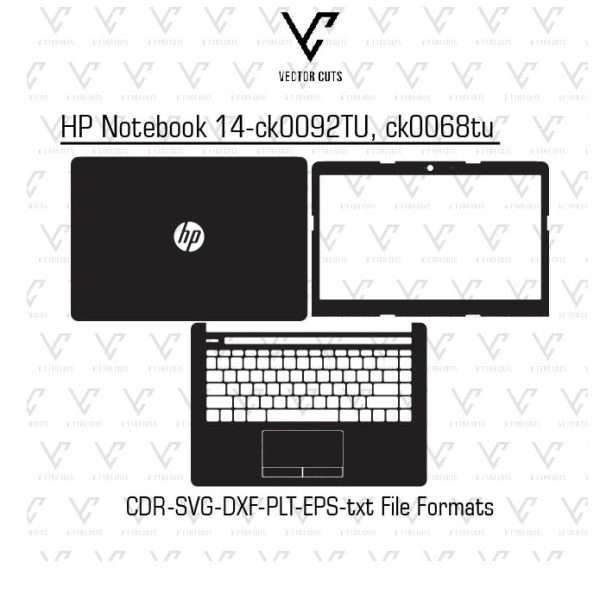HP Notebook 14-ck0092TU, ck0068tu laptop skin template