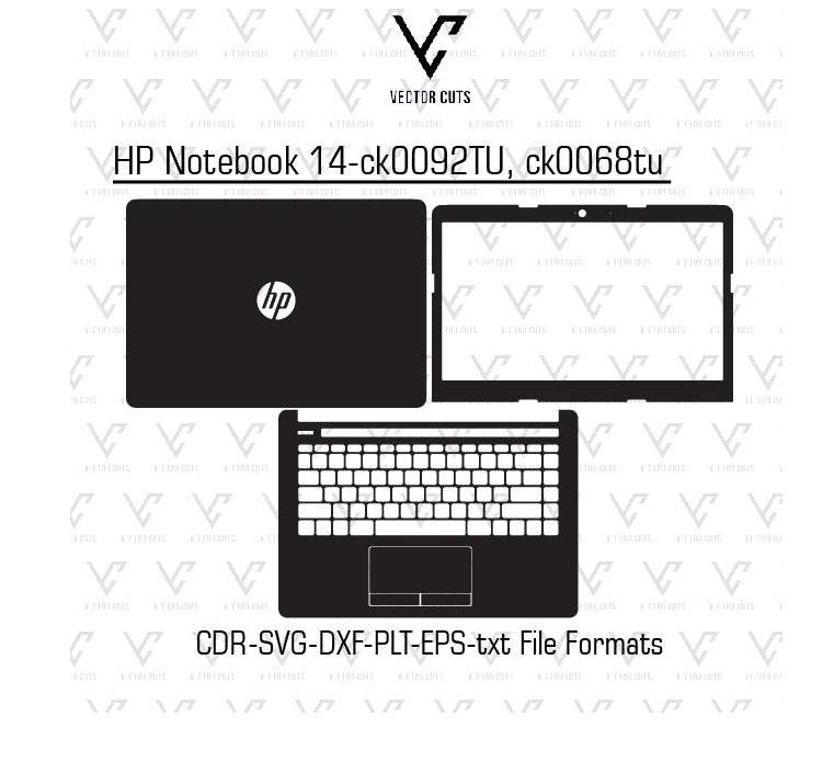 HP Notebook 14-ck0092TU, ck0068tu laptop skin template