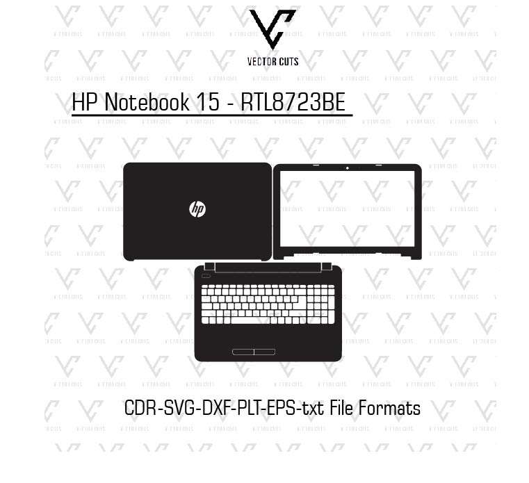 HP Notebook 15 - RTL8723BE laptop skin template