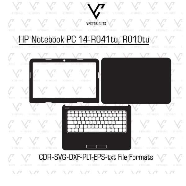 HP Notebook PC 14-R041tu, R010tu laptop skin template