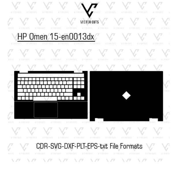 HP Omen 15-en0013dx laptop skin template