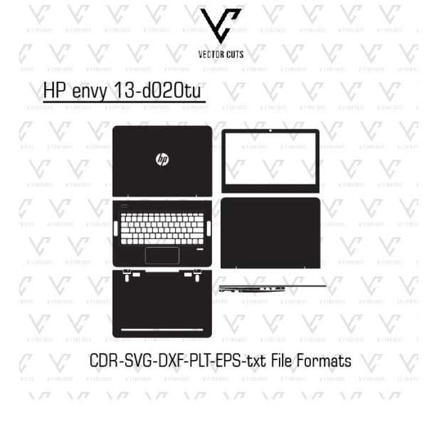 HP envy 13-d020tu laptop skin template
