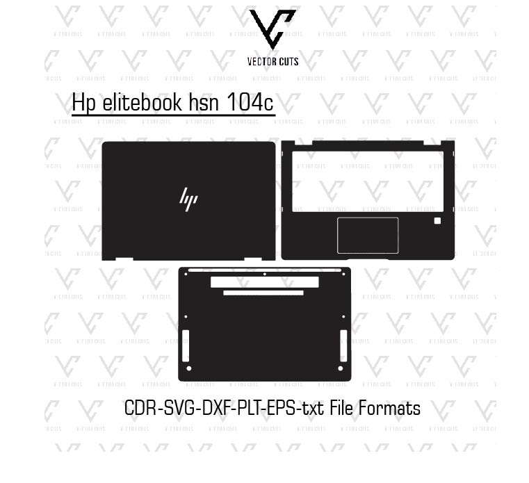 Hp EliteBook hsn 104c laptop skin template