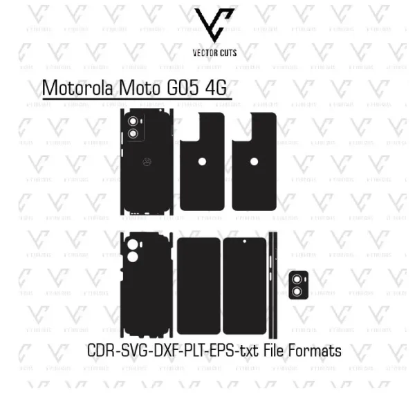 Motorola Moto G05 4G Mobile Skin Template