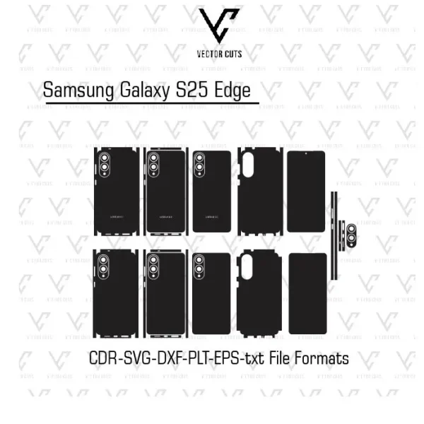 Samsung Galaxy S25 Edge Mobile Skin Template