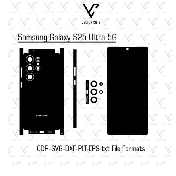 Samsung Galaxy S25 Plus 5G mobile skin template