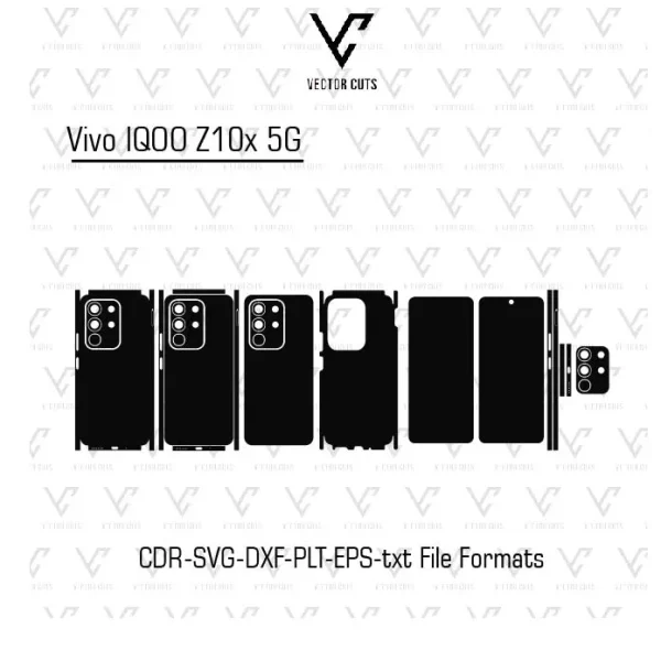 Vivo IQOO Z10x 5G Mobile Skin Template