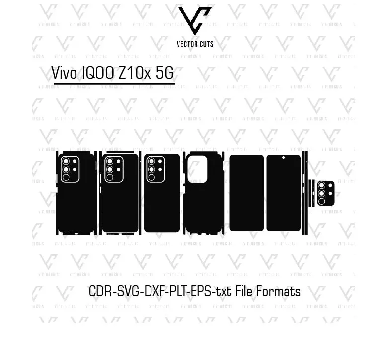 Vivo IQOO Z10x 5G Mobile Skin Template
