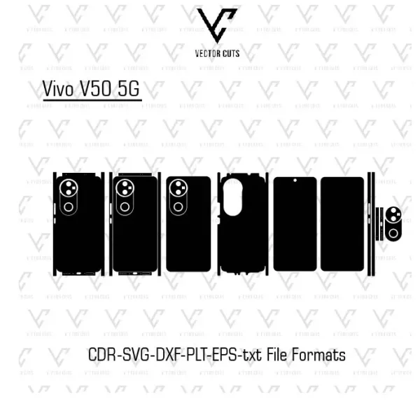 Vivo V50 5G mobile skin template
