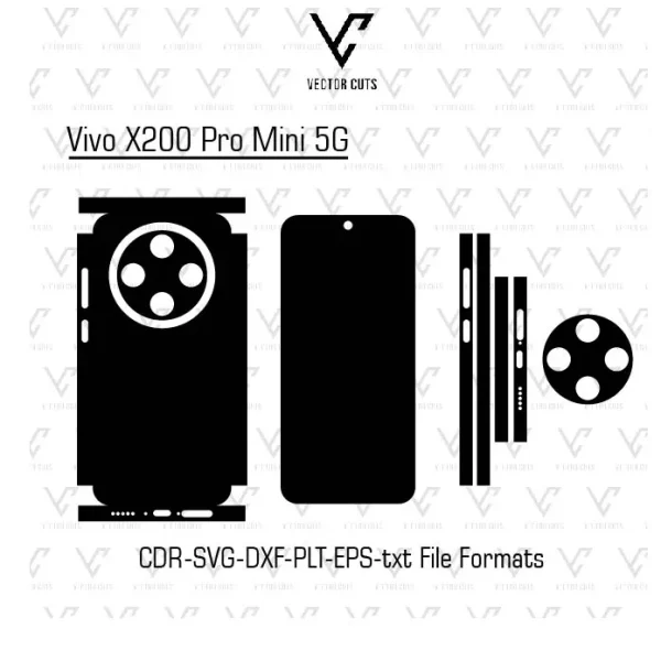 Vivo X200 Pro Mini 5G mobile skin template