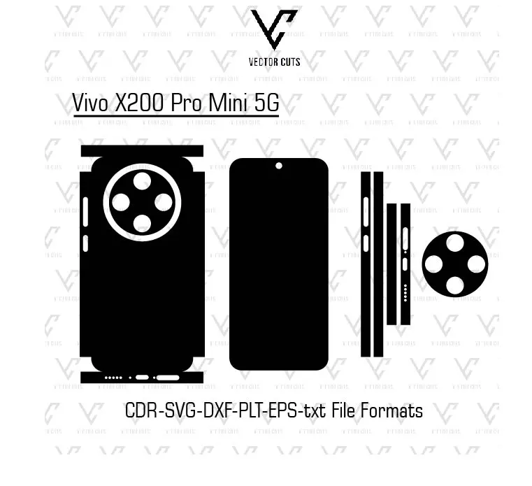 Vivo X200 Pro Mini 5G mobile skin template