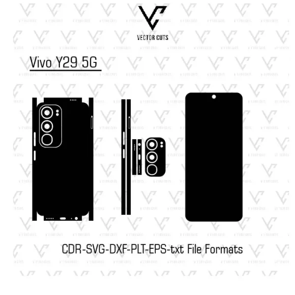 Vivo Y29 5G mobile skin template