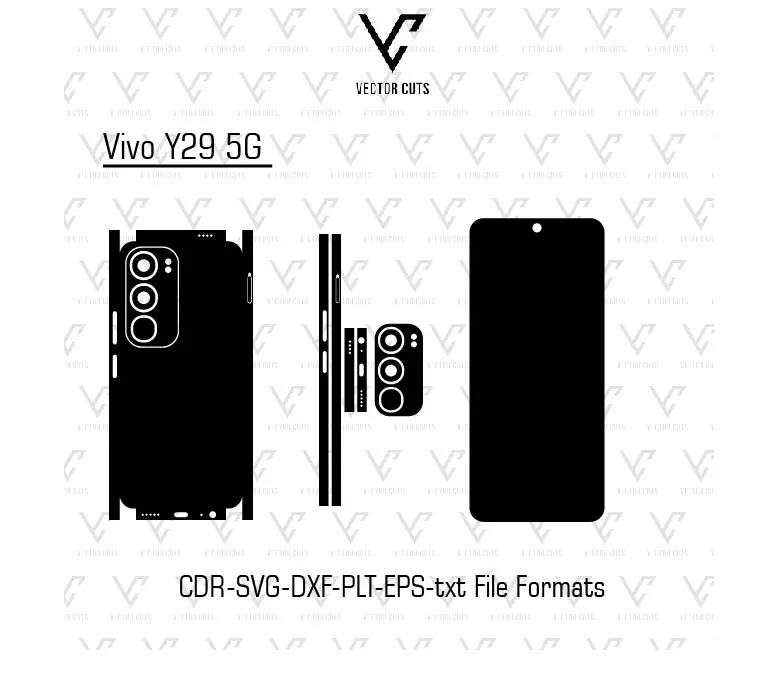 Vivo Y29 5G mobile skin template