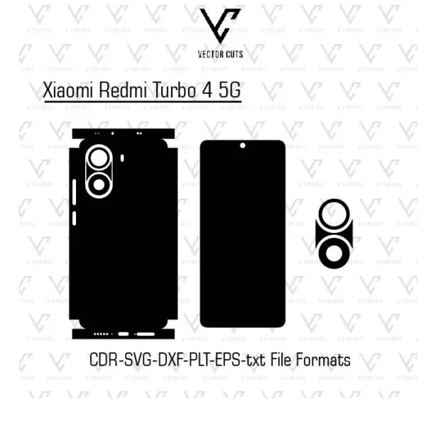 Xiaomi Redmi Turbo 4 5G mobile skin template