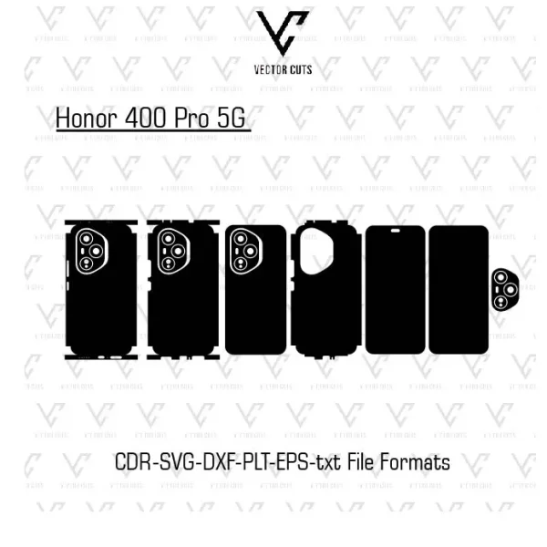 Honor 400 Pro 5G Mobile Skin Template