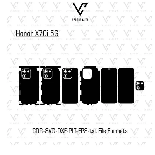 Honor X70i 5G Mobile Skin Template