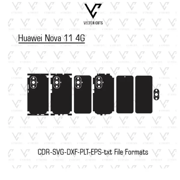 Huawei Nova 11 4G Mobile Skin Template