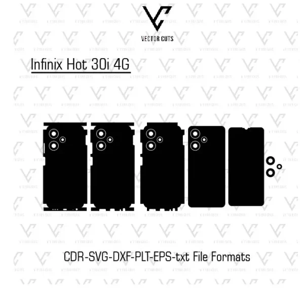 Infinix Hot 30i 4G Mobile Skin Template