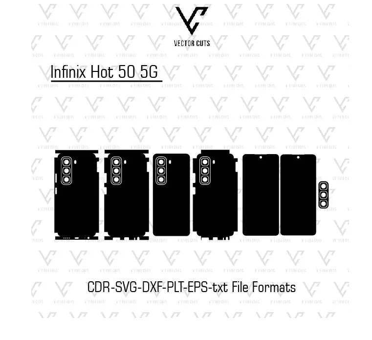 Infinix Hot 50 5G Mobile Skin Template