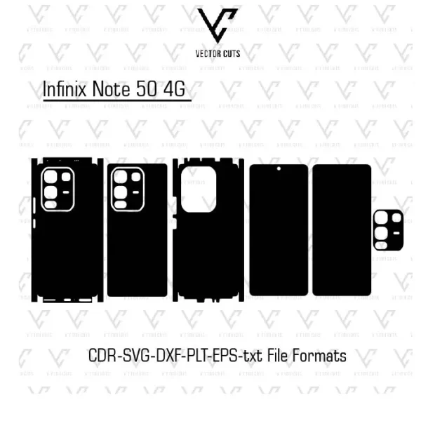 Infinix Note 50 4G Mobile Skin Template