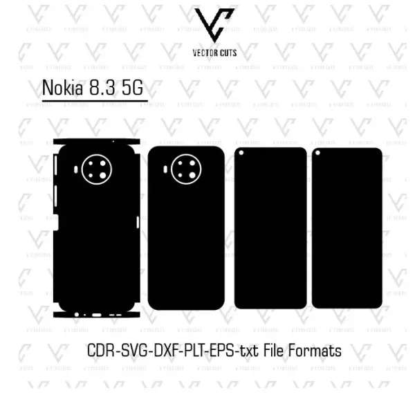 Nokia 8.3 5G Mobile Skin Template