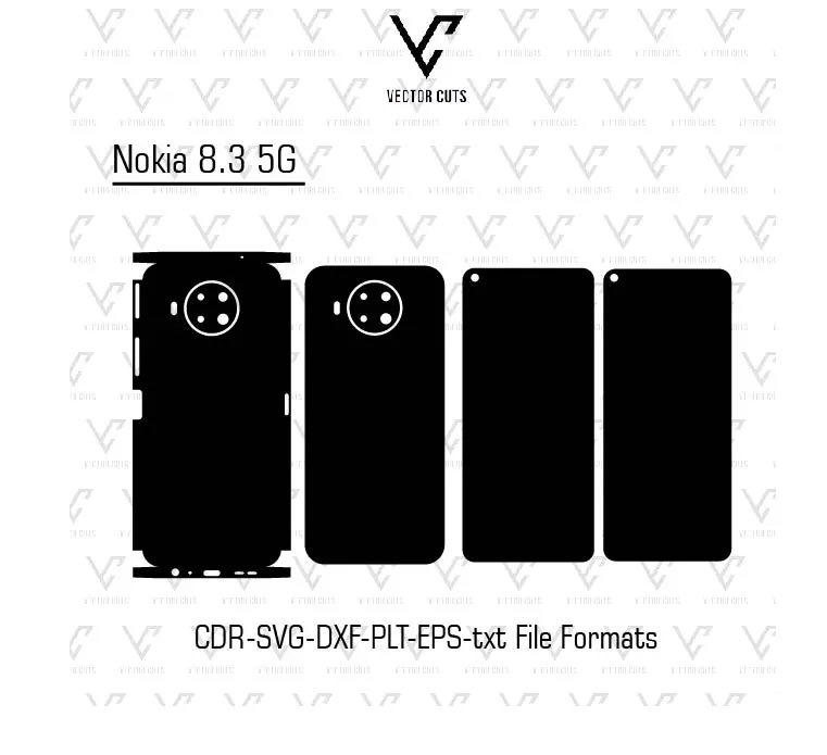 Nokia 8.3 5G Mobile Skin Template