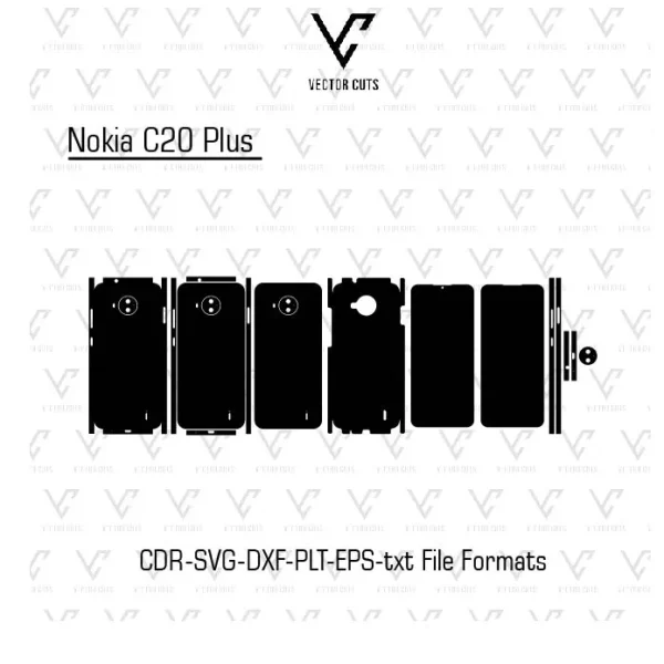 Nokia C20 Plus Mobile Skin Template