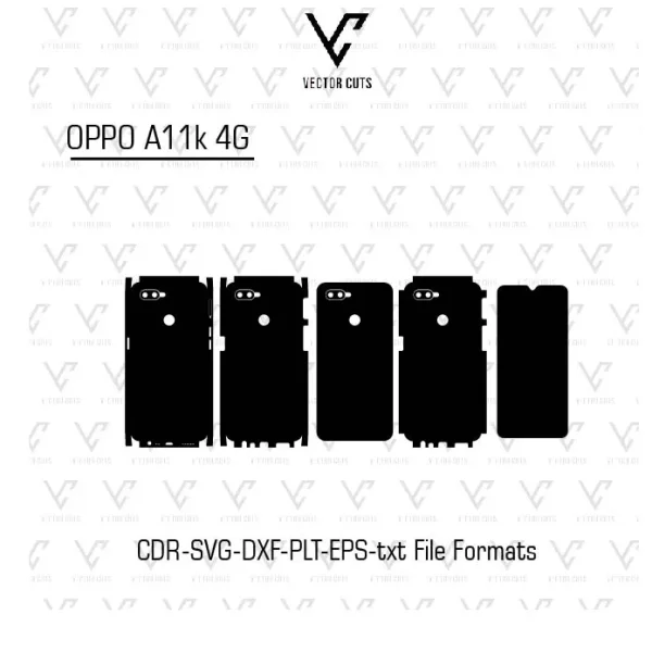 OPPO A11k 4G Mobile Skin Template