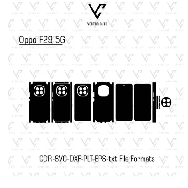 Oppo F29 5G Mobile Skin Template