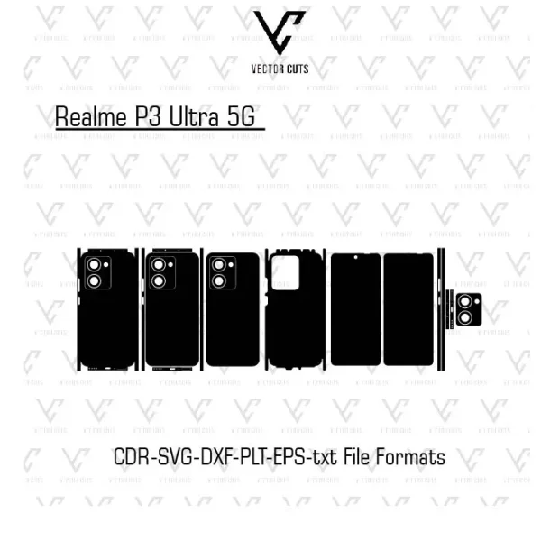 Realme P3 Ultra 5G Mobile Skin Template