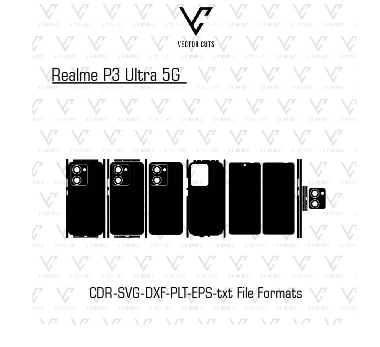 Realme P3 Ultra 5G Mobile Skin Template