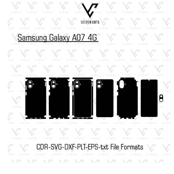 Samsung Galaxy A07 4G Mobile Skin Template