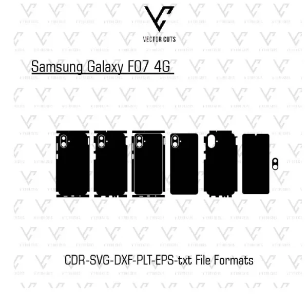 Samsung Galaxy F07 4G Mobile Skin Template