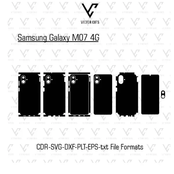 Samsung Galaxy M07 4G Mobile Skin Template