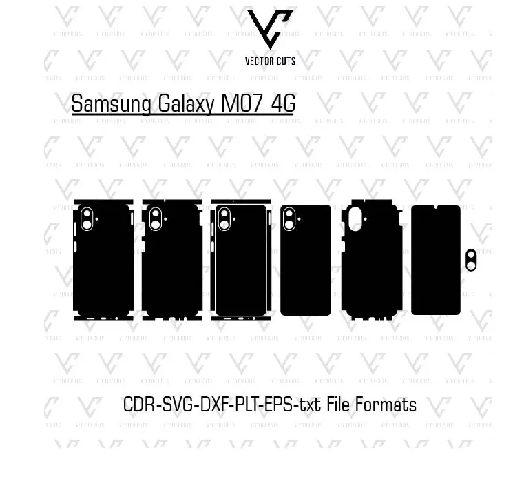 Samsung Galaxy M07 4G Mobile Skin Template