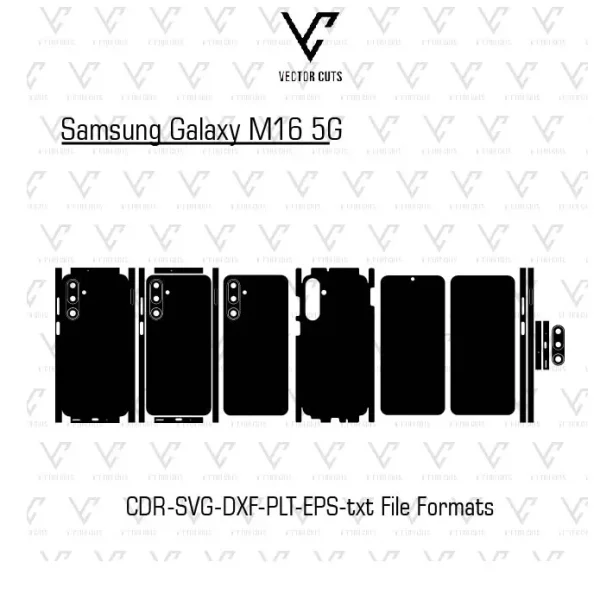 Samsung Galaxy M16 5G Mobile Skin Template