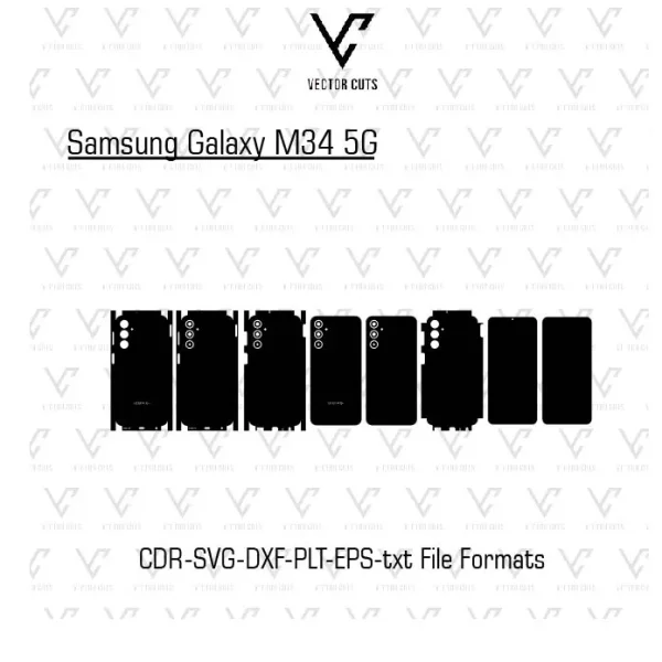 Samsung Galaxy M34 5G Mobile Skin Template