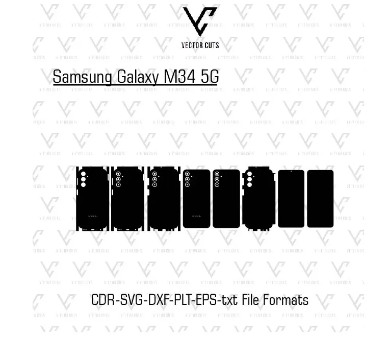 Samsung Galaxy M34 5G Mobile Skin Template