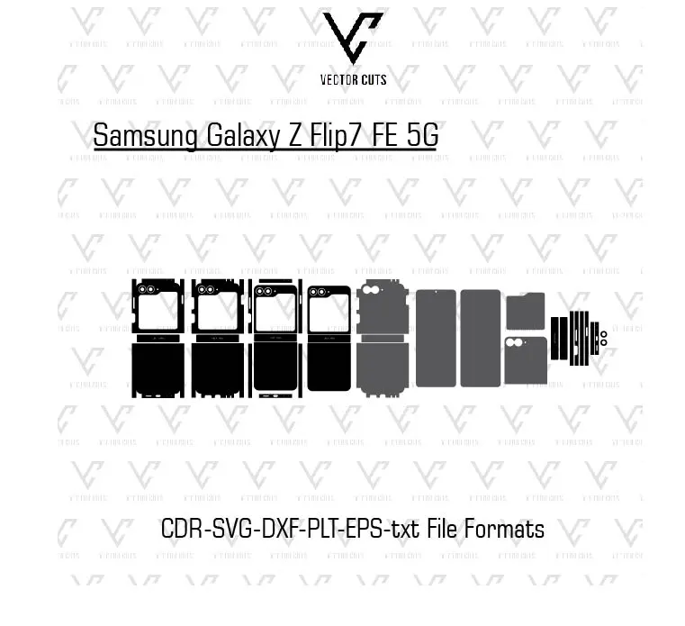 Samsung Galaxy Z Flip7 FE 5G Mobile Skin Template