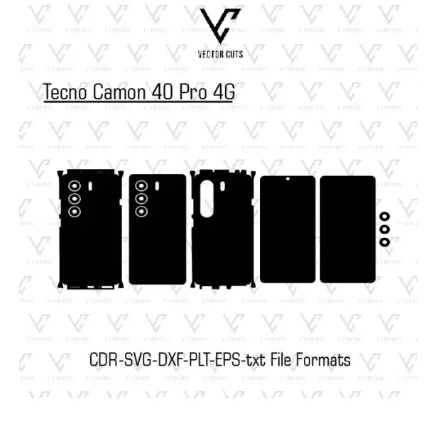 Tecno Camon 40 Pro 4G Mobile Skin Template