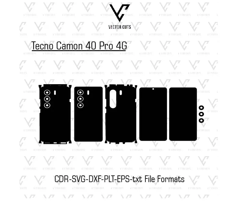 Tecno Camon 40 Pro 4G Mobile Skin Template
