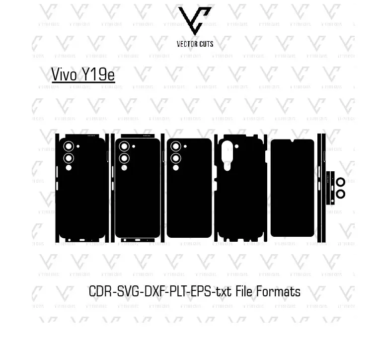 Vivo Y19e Mobile Skin Template