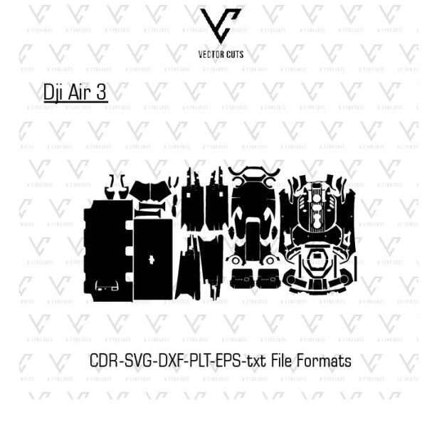 DJI Air 3 Drone Vinyl Skin Template