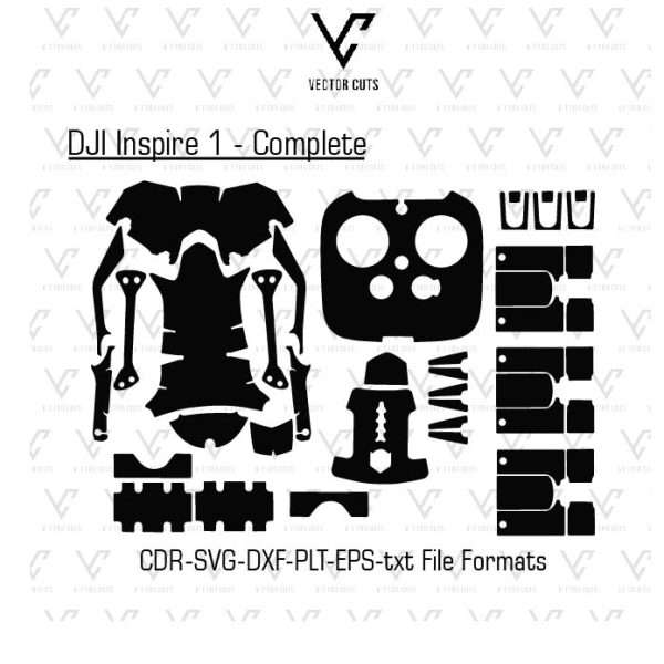 DJI Inspire 1 - Complete Drone Vinyl Skin Template