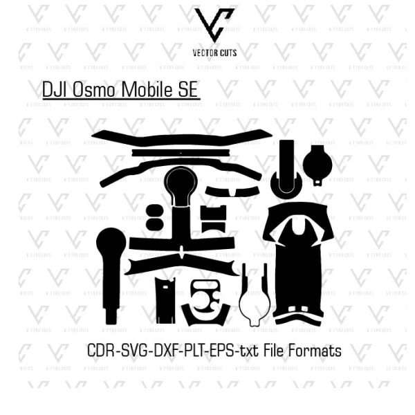 DJI Osmo Mobile SE Drone Vinyl Skin Template