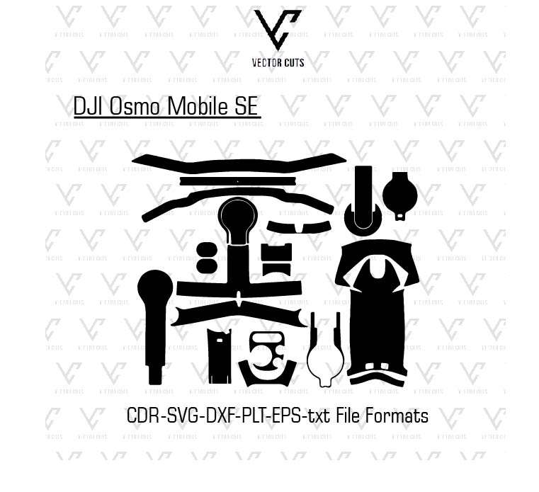 DJI Osmo Mobile SE Drone Vinyl Skin Template