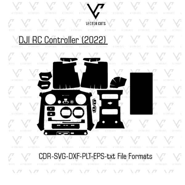 DJI RC Controller (2022) Vinyl Skin Template